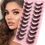 Thumbnail: MilyBest Lashes False Eyelashes 10 Pairs 20mm Cat Eye Lashes Fluffy Wispy D Cur
