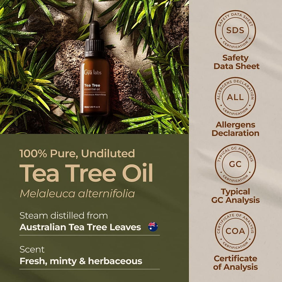 Thumbnail: Gya Labs Australian Tea Tree Oil for Hair & Scalp - 100% Pure & Natural Therape