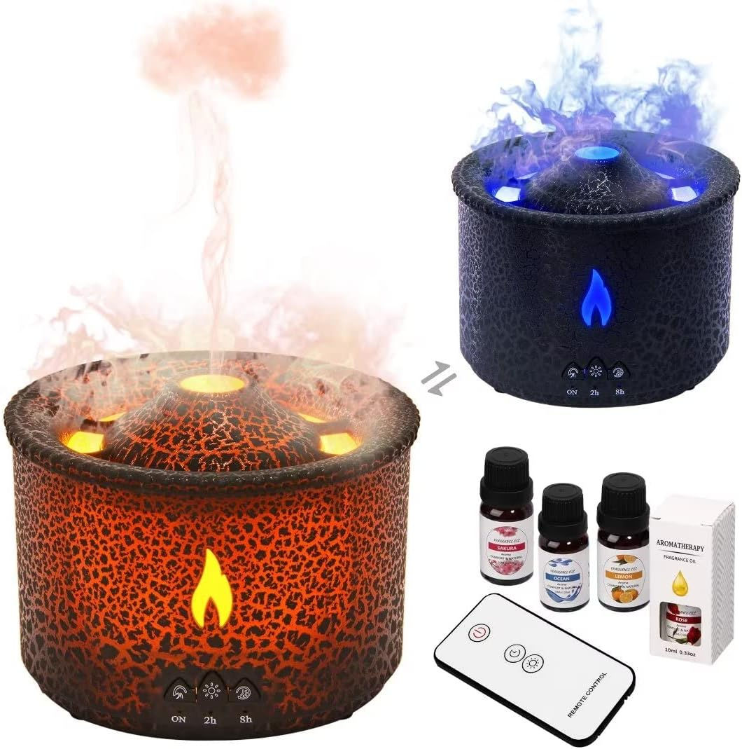 Essential Oil Volcano Diffusers, 360ml Aromatherapy Diffuser with Multiple Mist