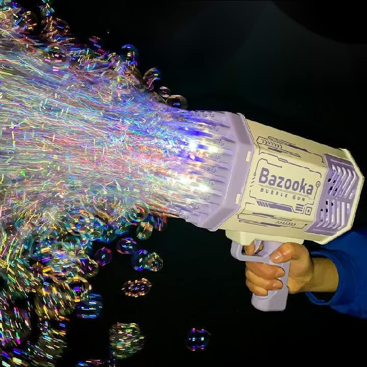 Thumbnail: Bubble 𝐆𝐮𝐧 Bubble Machine with 69 Holes and Colorful Lights, Super Big
