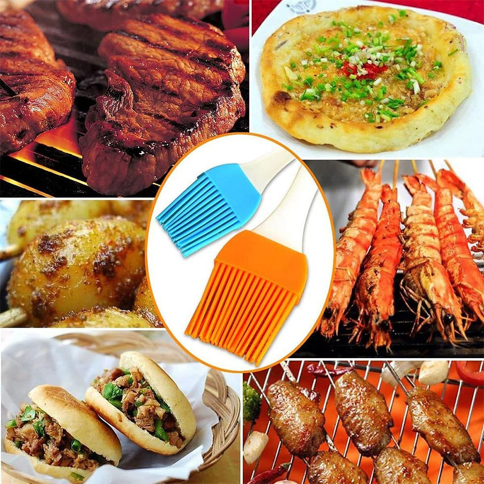 Thumbnail: Basting Brush, Basting Brushes Grill Kitchen Silicone Pastry Cooking Brushs & B