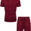 Thumbnail: URRU Mens Short Sleeve Casual Polo Shirt and Shorts Sets Two Piece Summer Outfi