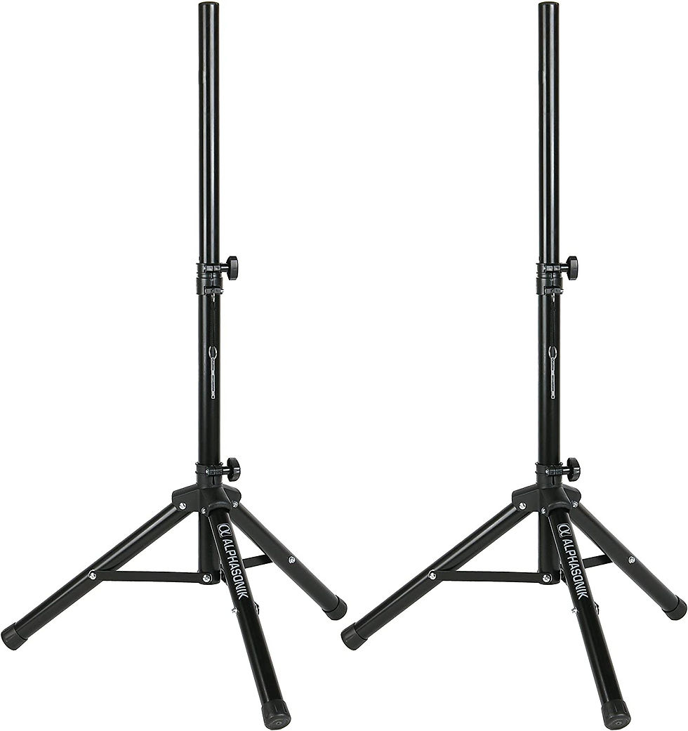 Thumbnail: Pair Alphasonik All-in-one 10" Powered 1000W PRO DJ Amplified Loud Speakers wit