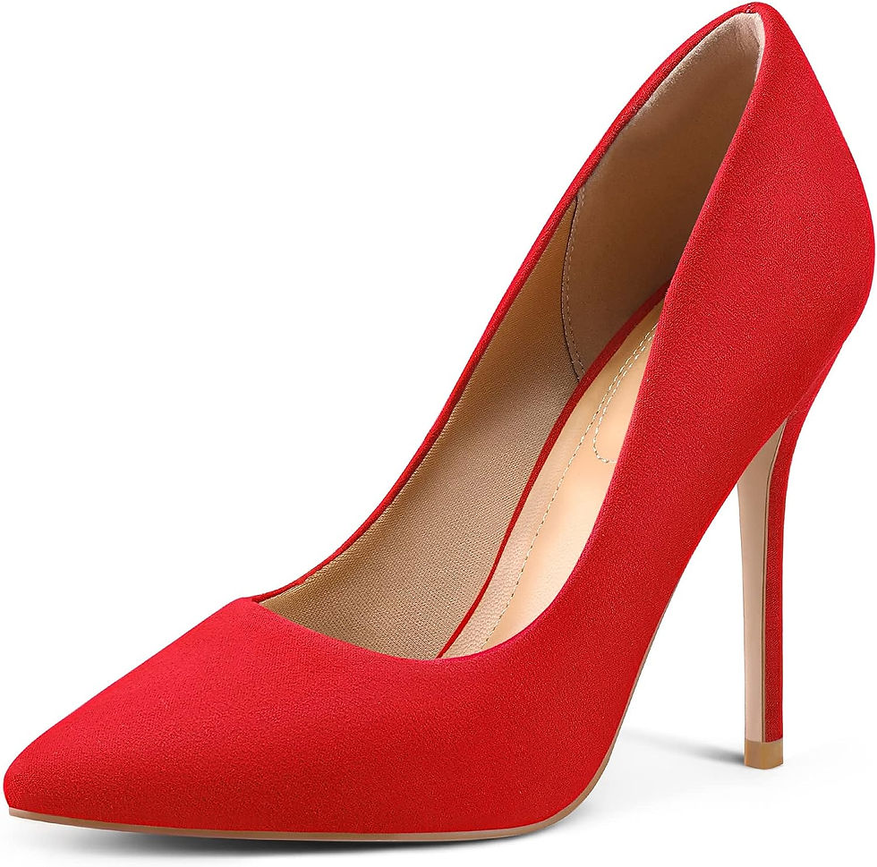 Thumbnail: mysoft Women's High Heels Pumps Closed Pointed Toe 4IN Heels Dress Wedding Shoes