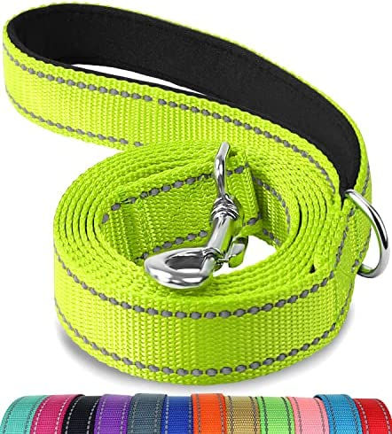 Thumbnail: Joytale Double-Sided Reflective Dog Leash, 6 FT/5FT/4 FT, Padded Handle Nylon D