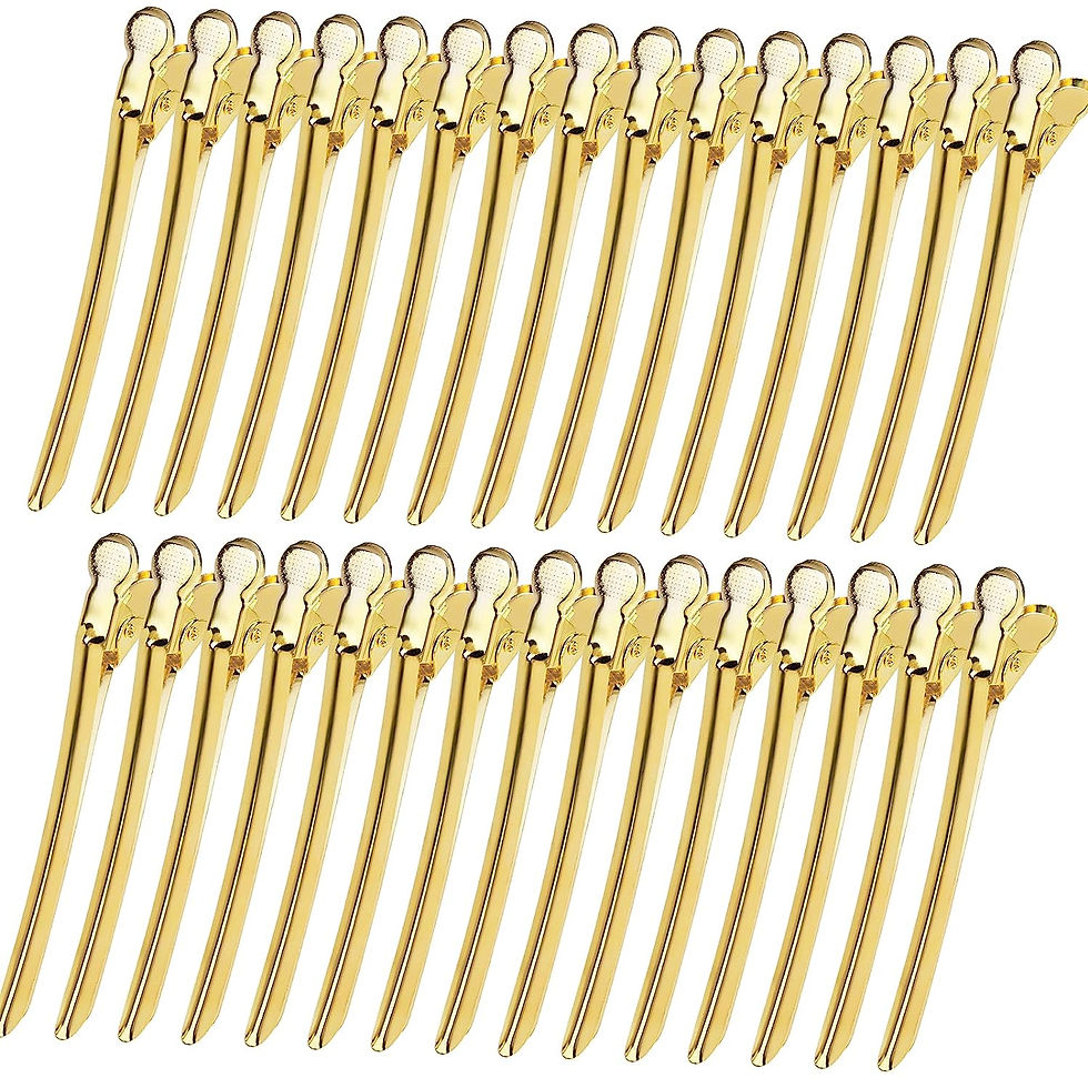 Thumbnail: Duck Billed Clips, YGDZ 30pcs 3.5 Inch Metal Alligator Curl Hair Clips with Hol