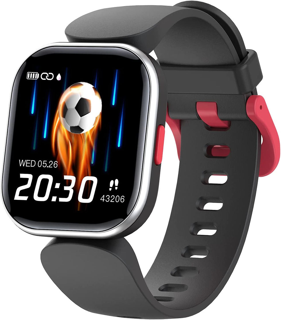 Thumbnail: HOOMOON Kids Fitness Activity Tracker Watch, 1.4" DIY Watch Face IP68 Waterproo