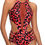 Thumbnail: Tempt Me Women One Piece Sexy Mesh Swimsuit High Neck Halter Cutout Monokini Sw