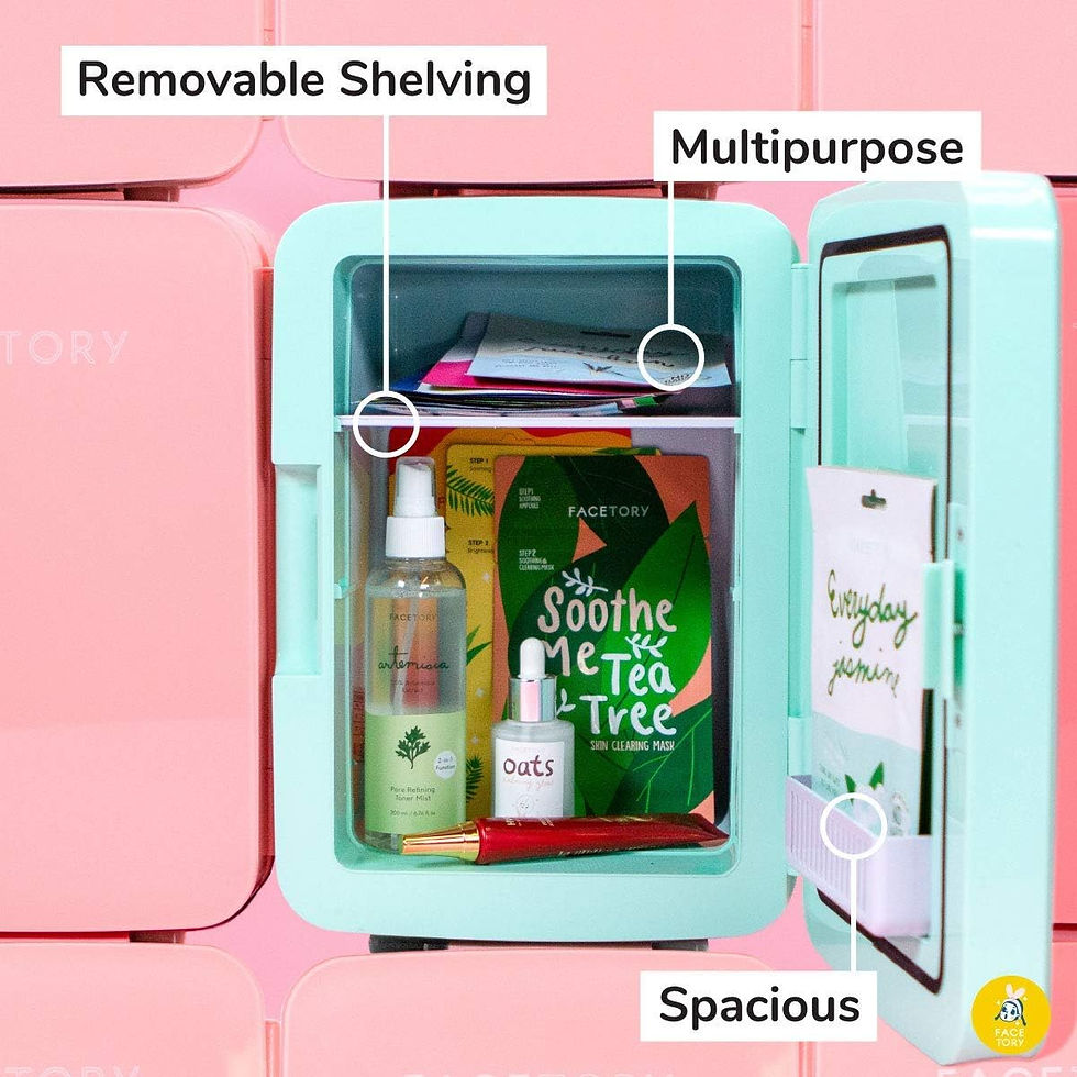 Thumbnail: FACETORY Portable Mint Beauty Fridge (10-L / 12 Can) with Heat and Cool Capacity