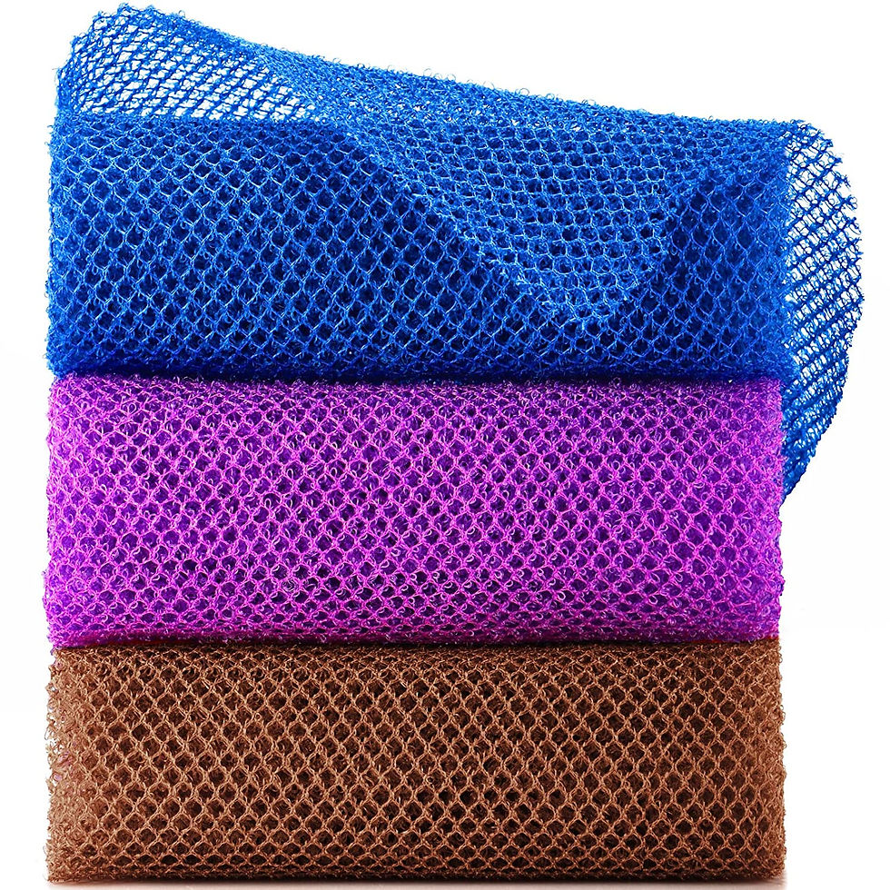 Thumbnail: 3 Pieces African Bath Sponge African Net Long Net Bath Sponge Exfoliating Showe