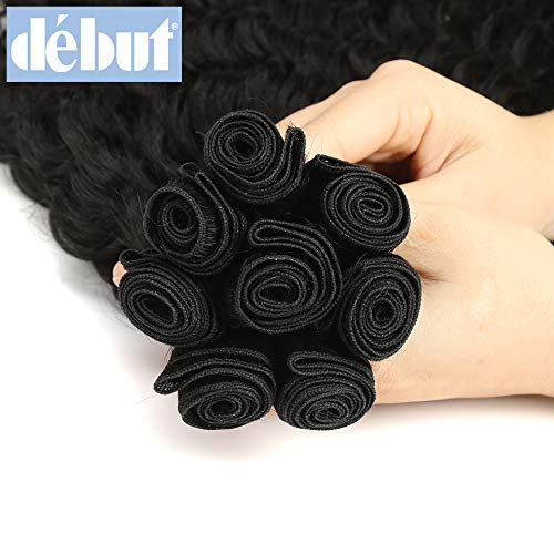 Thumbnail: DÉBUT synthetic hair bundles with simple closure weave bundles with frontal sw