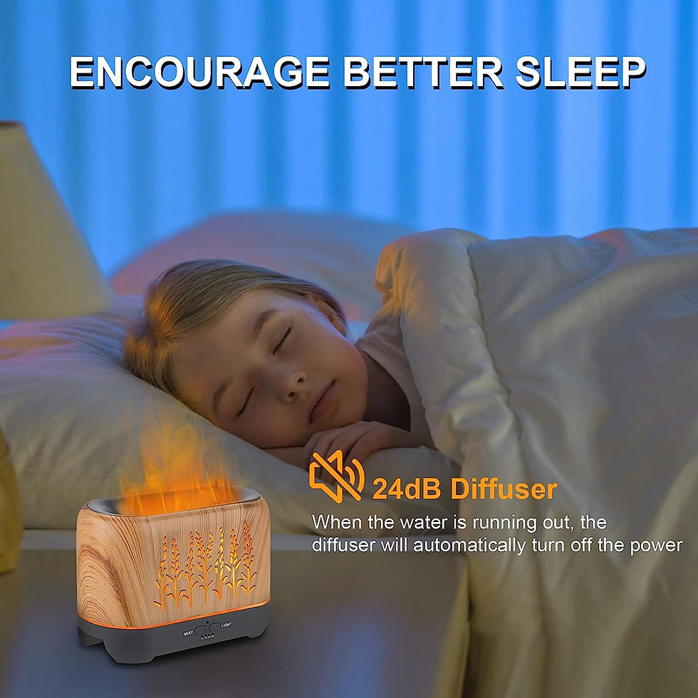 Thumbnail: OKTOYO Essential Oil Diffuser with Flame Light, Upgraded Super Quiet Diffusers 