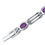Thumbnail: Peora Amethyst Bracelet for Women 925 Sterling Silver, Genuine Gemstone, 3.25 C