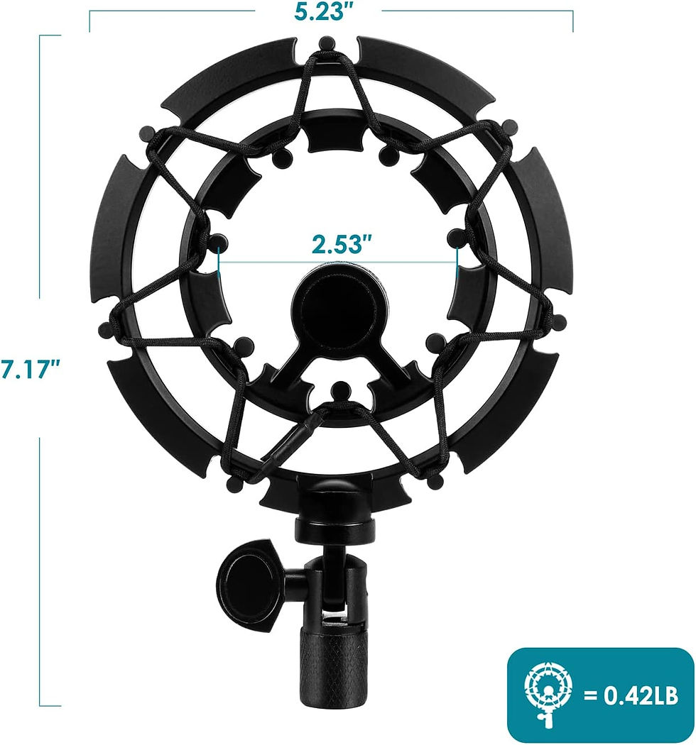 Thumbnail: Blue Yeti Shock Mount, Alloy Shockmount Reduces Vibration Noise Matching Mic Bo