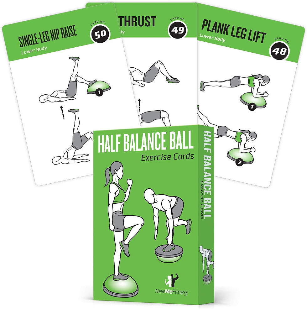 Thumbnail: NewMe Fitness Workout Cards - Instructional Fitness Deck for Women & Men, Begi