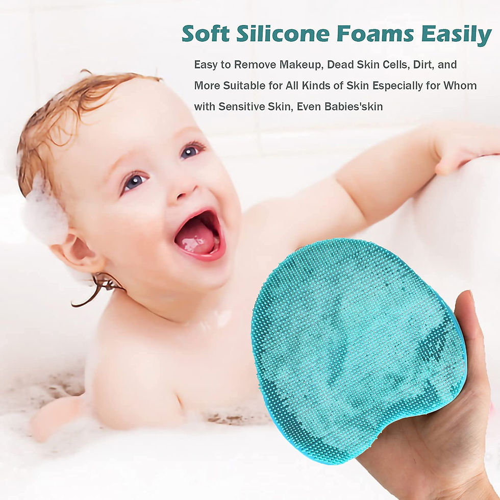 Thumbnail: RamPula Silicone Body Scrubber, Silicone Loofah, Bath Back Cleaning Scrubber, S