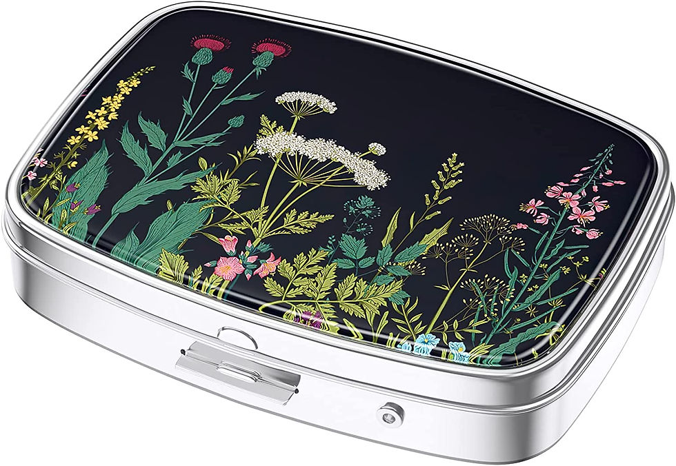 Thumbnail: Nipichsha Pill Box, Small Pill Case for Purse & Pocket, Cute Medicine Organizer