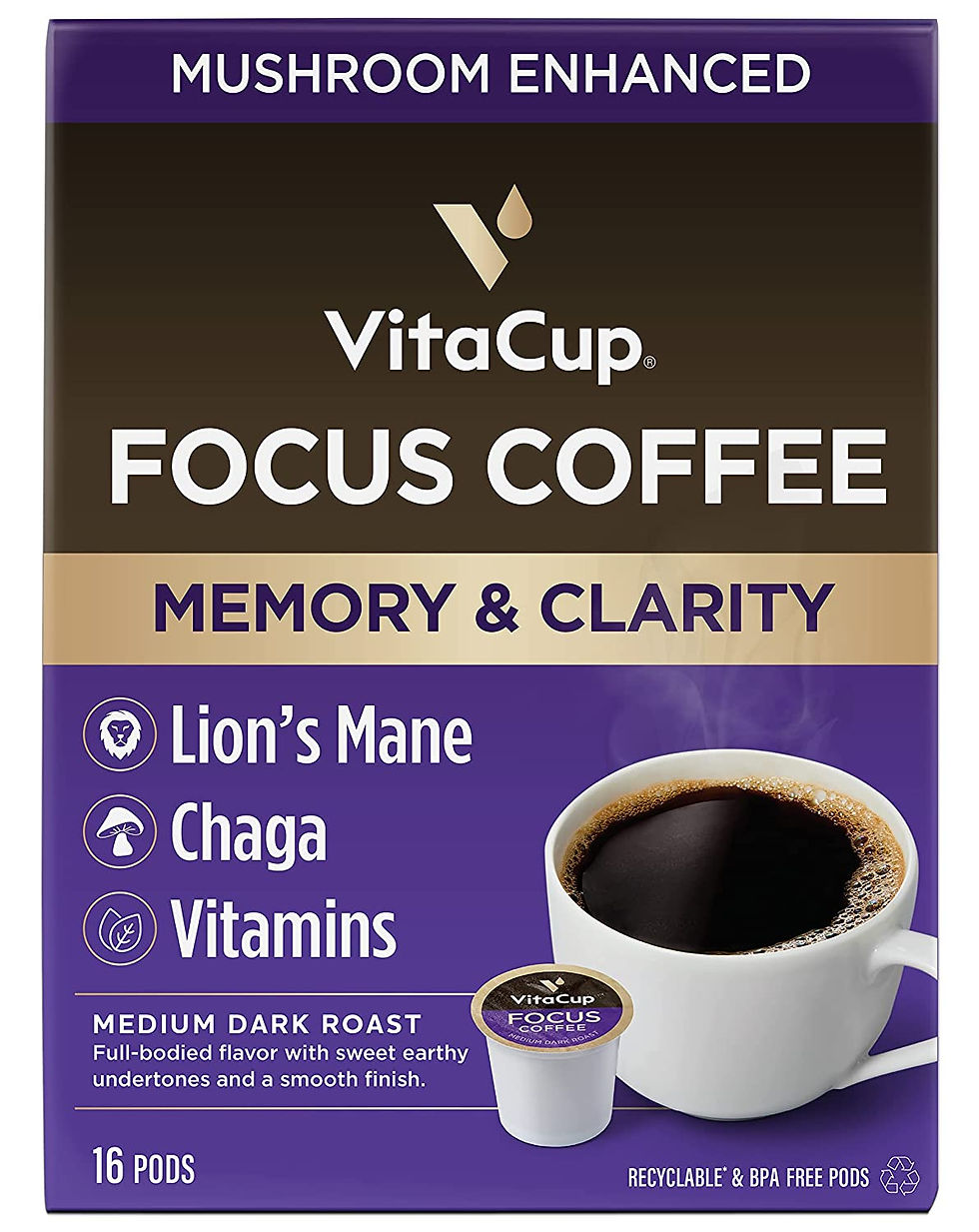 Thumbnail: VitaCup Slim Organic Coffee Pods, Boost Diet & Metabolism with Ginseng, Garcini