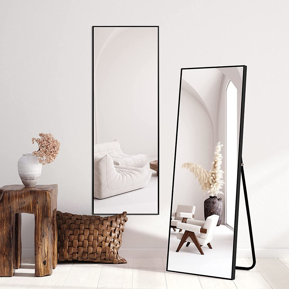Thumbnail: NicBex Full Length Mirror, 43x16 Aluminum Alloy Frame Large Wall Mirror, Vanity