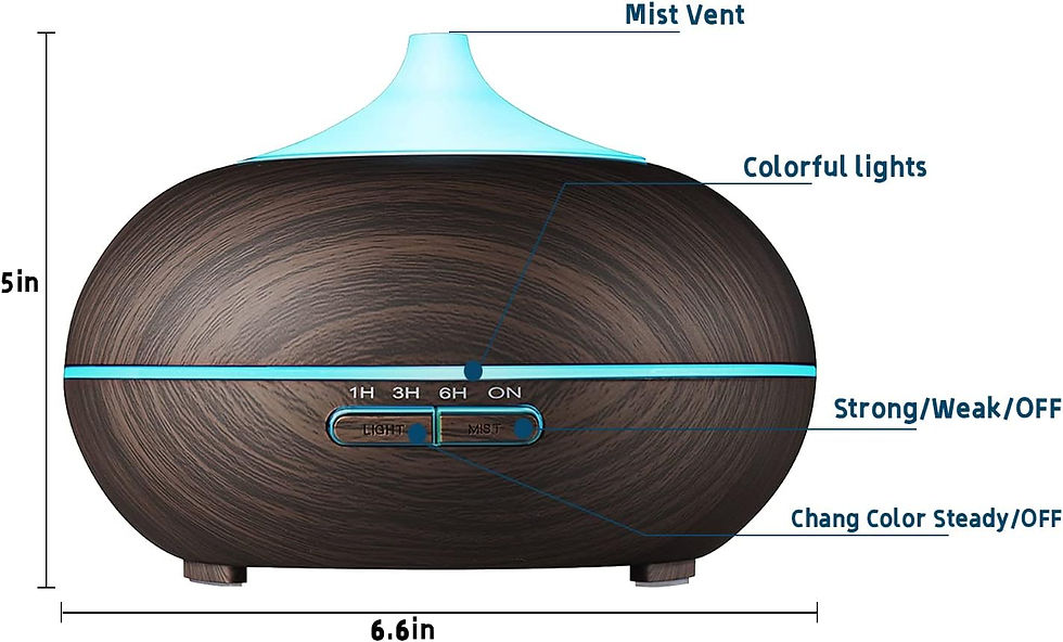 Thumbnail: Essential Oil Diffuser, 550ml Diffuser Essential Oils Large Room, Home, Aromath