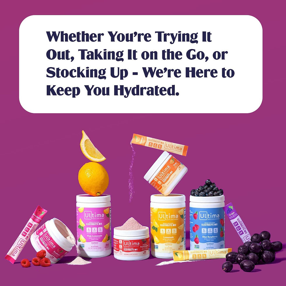Thumbnail: Ultima Replenisher Hydration Electrolyte Powder- 90 Servings- Keto & Sugar Free