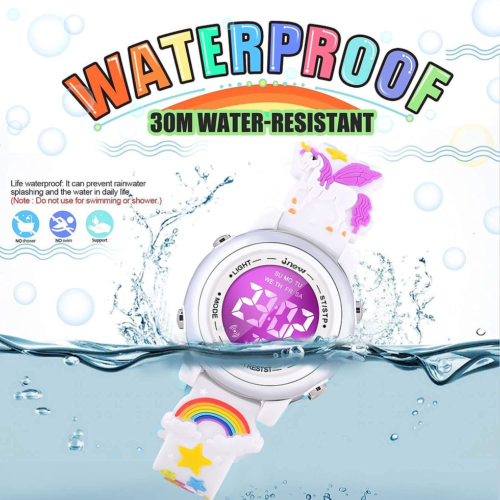 Thumbnail: VAPCUFF 3D Cartoon Waterproof Watches for Girls with Alarm - Best Toys Gifts fo