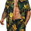 Thumbnail: COOFANDY Men's Hawaiian Matching Set Summer Beach 2 Piece Outfits Flower Shirt 