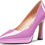 Thumbnail: Saekcted Women High Stiletto Platform Heel Pointed Toe Pumps Slip-on Wedding Of