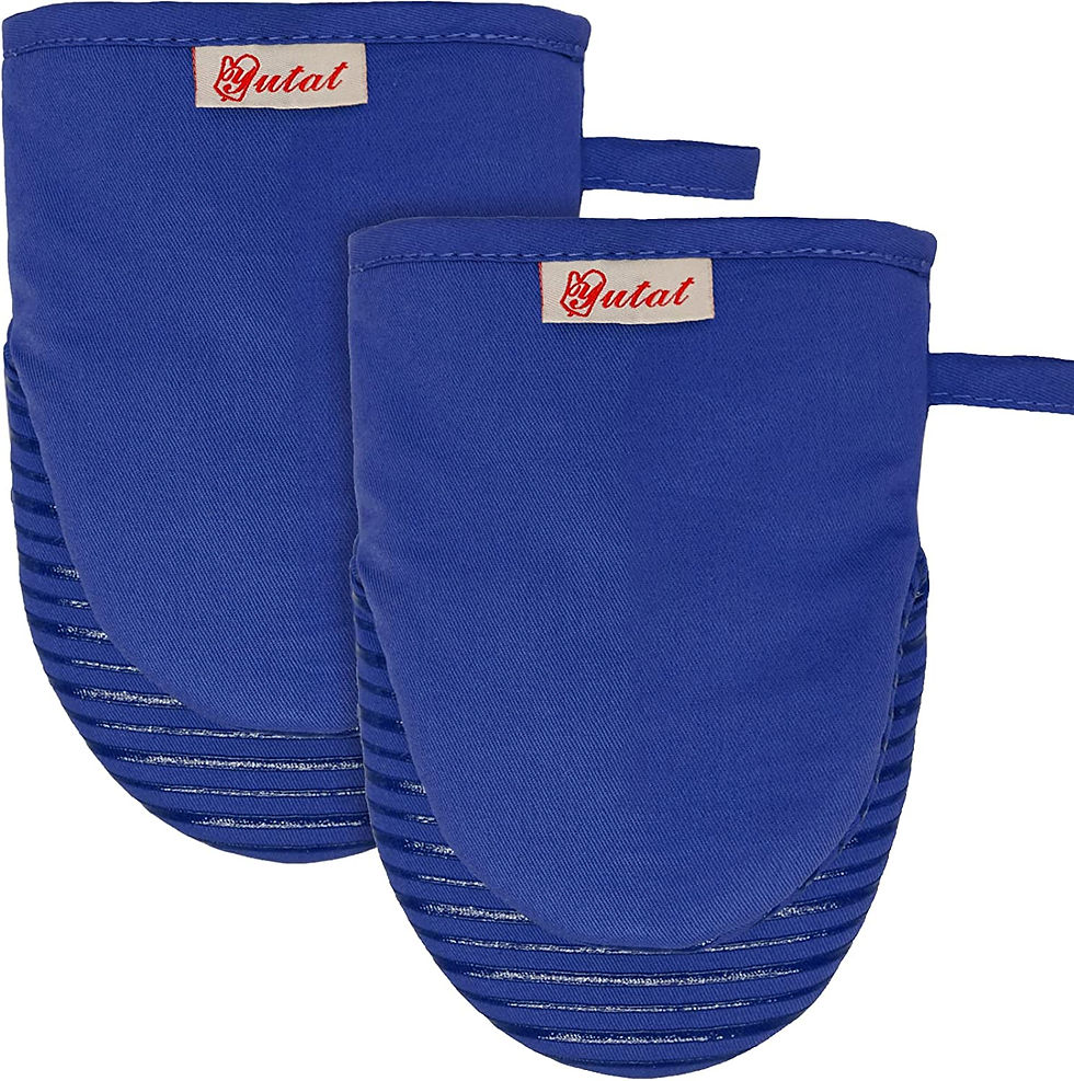 Thumbnail: Yutat Oven Mitts, Mini Oven Mitts 4 Piece Set - Oven Mitts and Pot Holders Sets