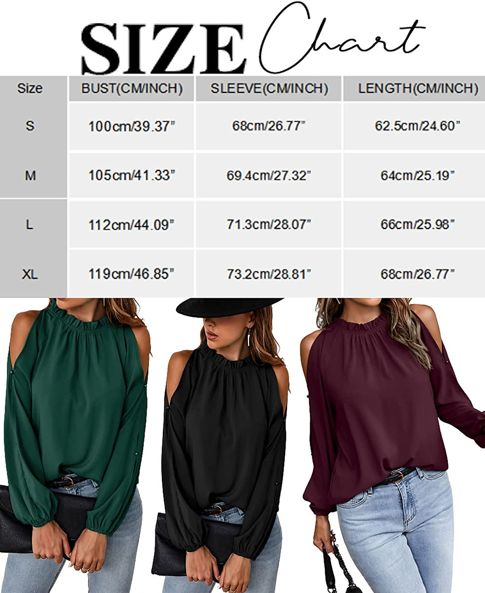Thumbnail: CCTOO Womens Tops Dressy Casual Cold Shoulder Ruffle Collar Blouses Fall Fashio