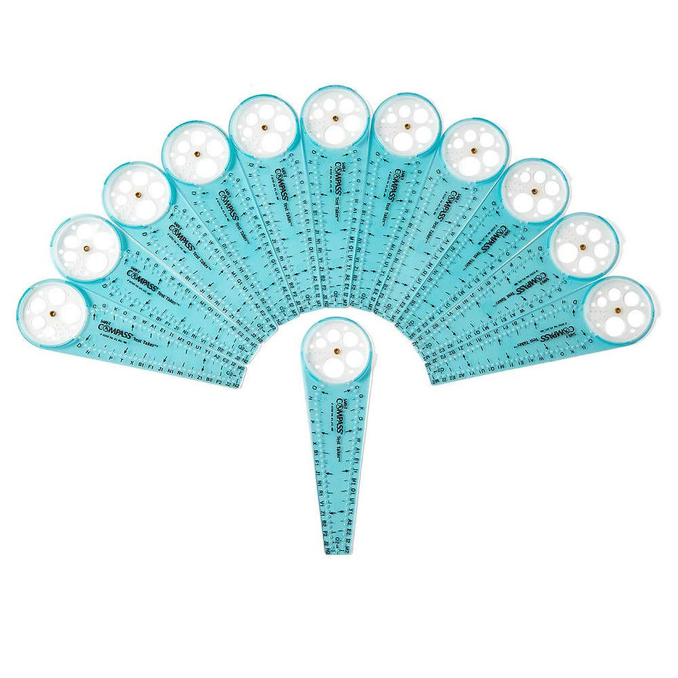 Thumbnail: hand2mind Safe-T Math Compass, 10 in. Blue Compass, Compass for Geometry, Compa