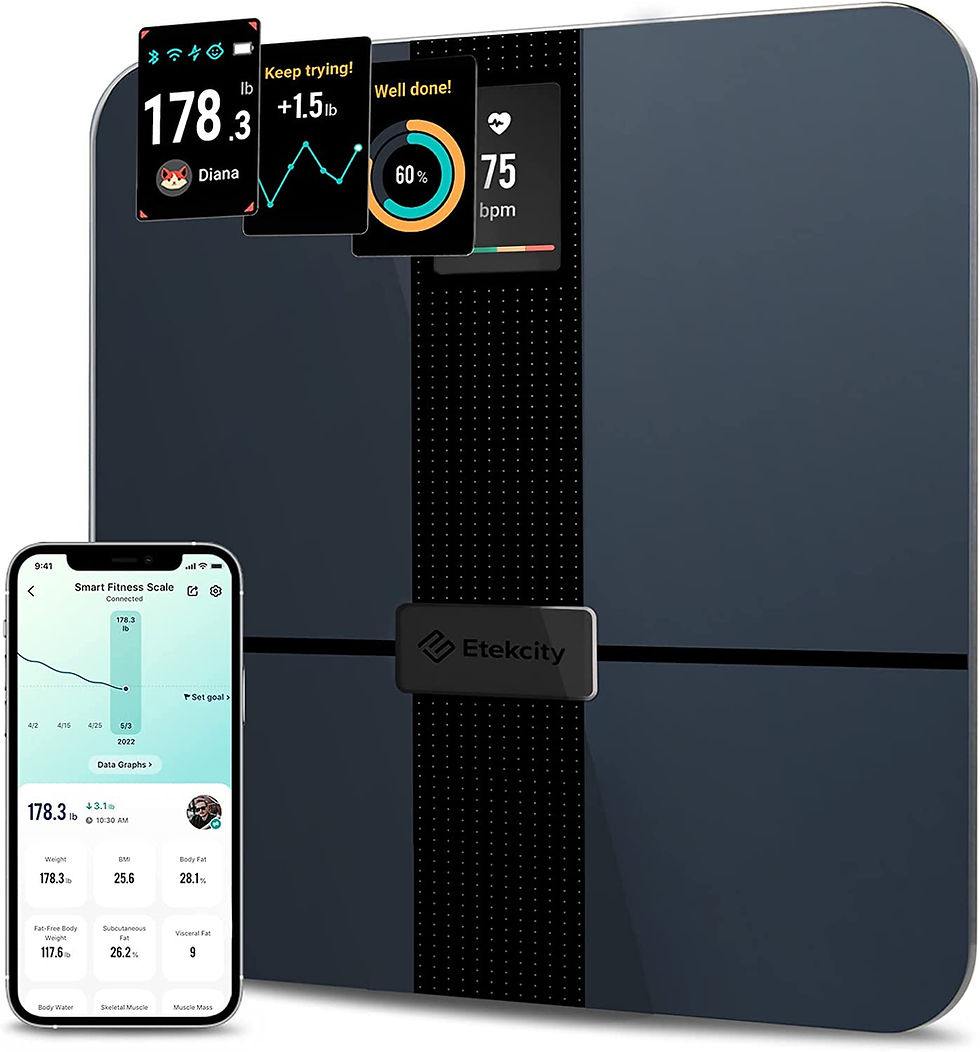 Thumbnail: Etekcity Bathroom Scale for Body Weight, Digital Weighing Machine for People, A
