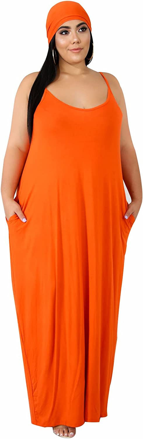 Thumbnail: Tycorwd Women's Plus Size Casual Maxi Dresses Summer Suspender Beach Dress Sund