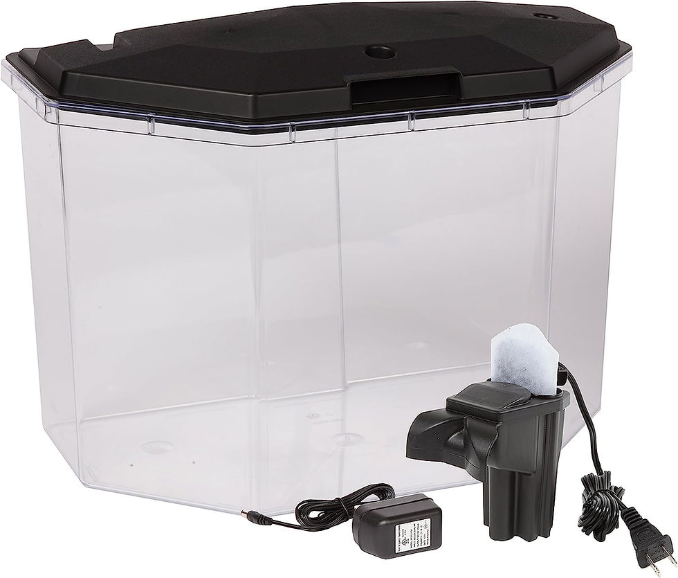Thumbnail: Koller Products 6.5-Gallon Aquarium Kit with Power Filter and LED Lighting, (AP