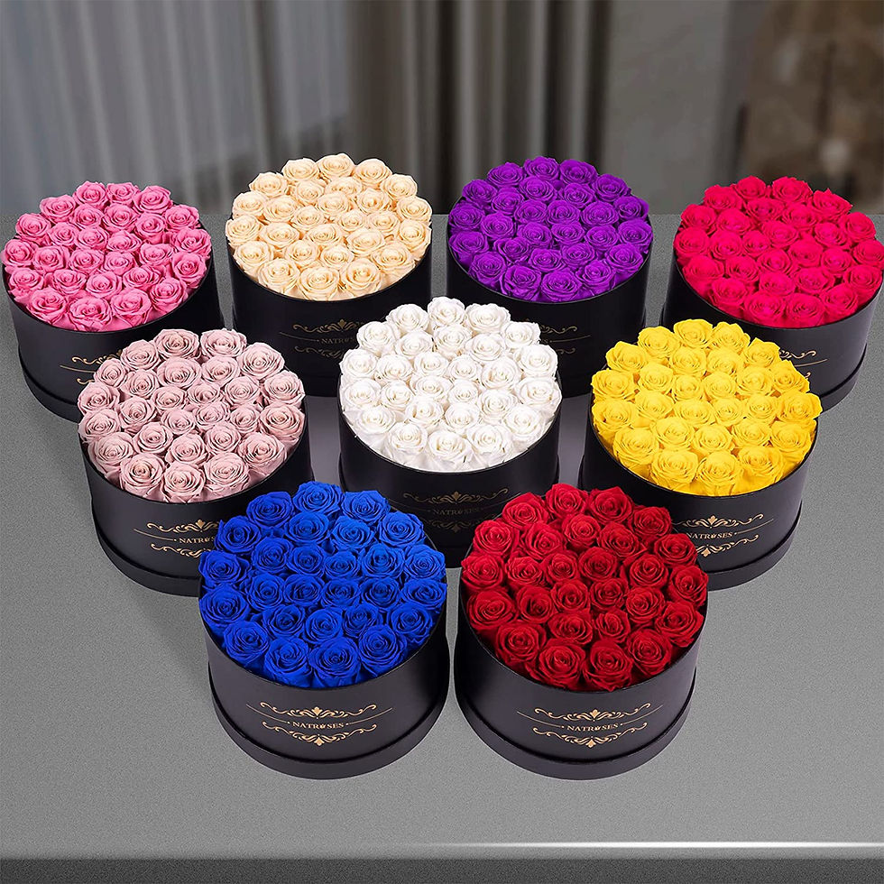 Thumbnail: NATROSES Forever Preserved Roses in a Box, 100% Real Roses That Last Up to 3 Ye