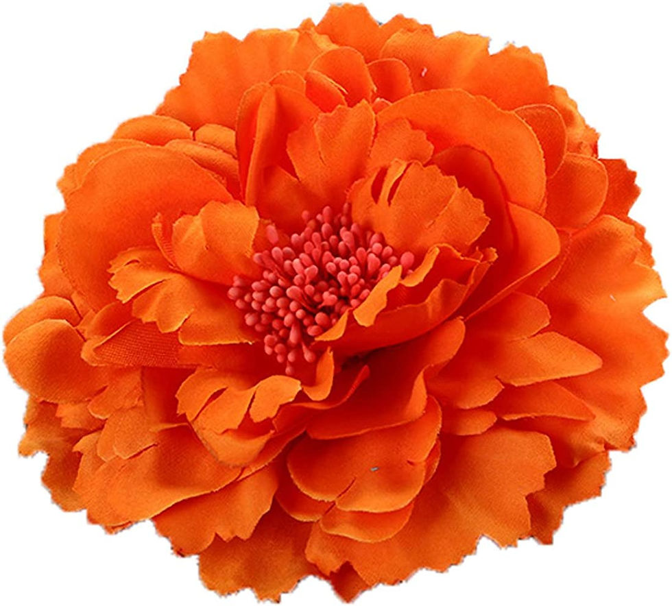 Thumbnail: HC-01 Floral Fall Rose Flower Hair Clip Flamenco Dancer Pin up Flower Brooch