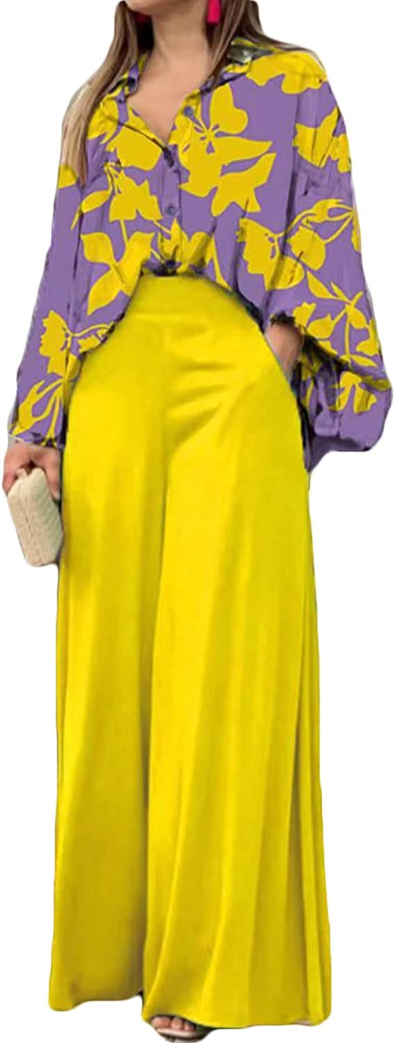 Thumbnail: Sexy Plus Size Women 2 Piece Short Sets Print Outfits clubwear Long Sleeve Fron