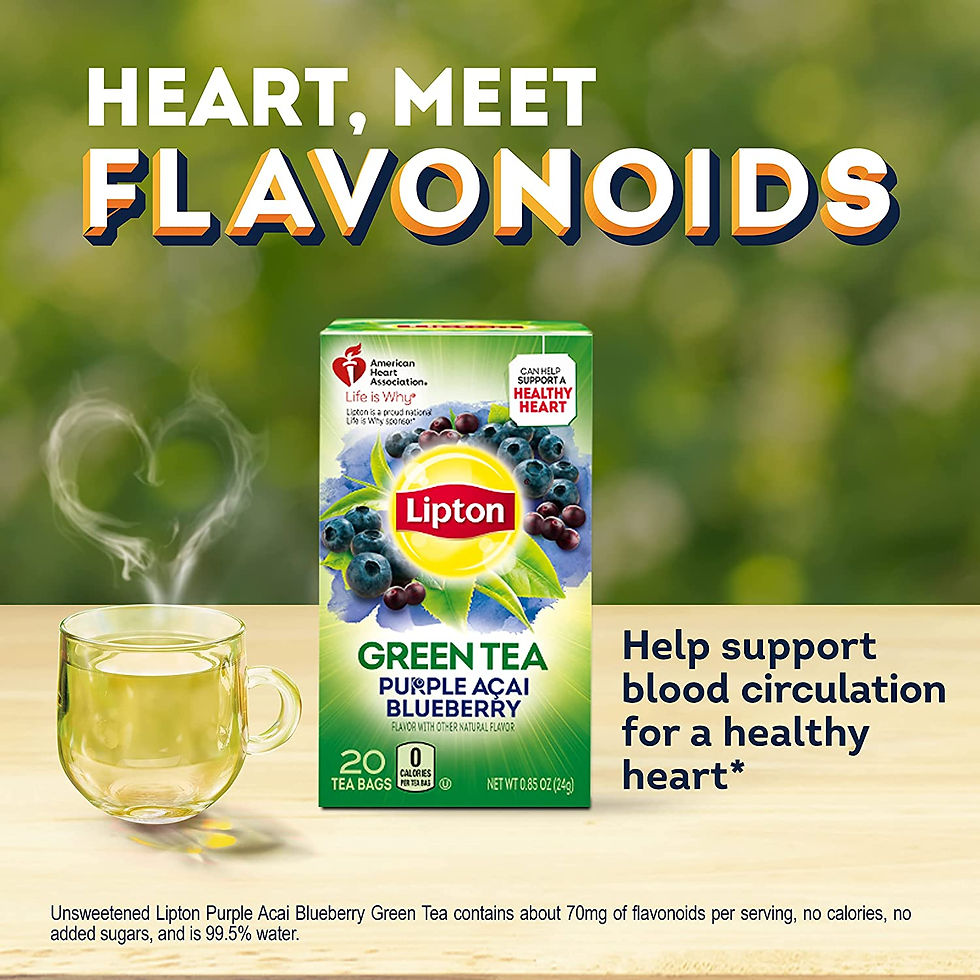 Thumbnail: Lipton Green Tea Bags Flavored Tea With Other Natural Flavors Purple Acai Blueb