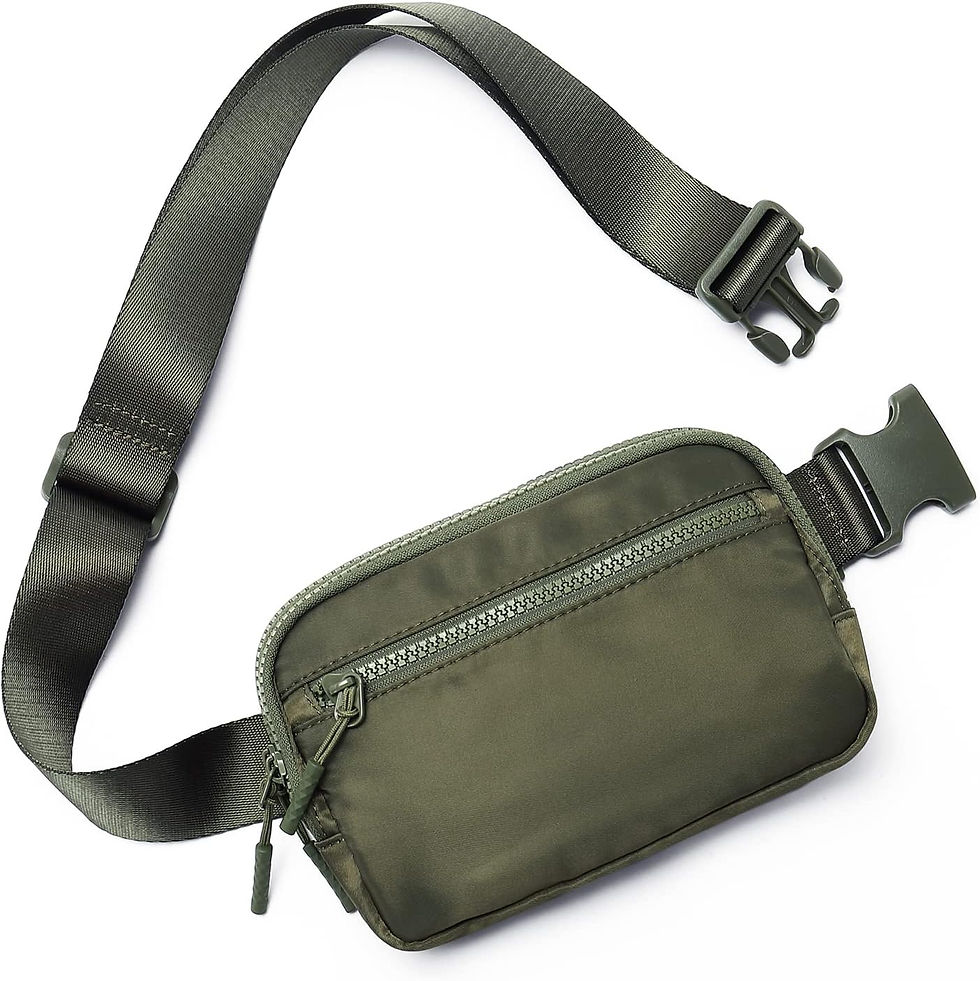 Thumbnail: WESTBRONCO Fanny Packs for Women Men, Belt Bag with 4 Zipper Pockets, Fashion W