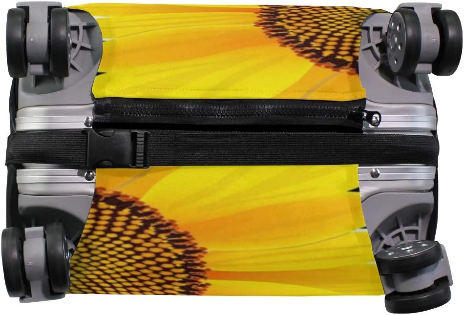 Thumbnail: Luggage Cover Sunflowers Stripes Suitcase Protector Travel Fits 18-32 Inch Lugg