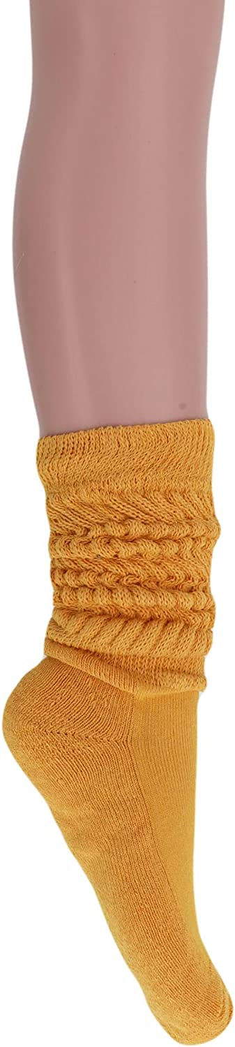 Thumbnail: AWS/American Made Women's Extra Long Heavy Slouch Cotton Socks Size 9 to 11