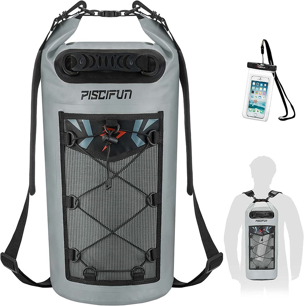 Thumbnail: Piscifun Dry Bag, Waterproof Floating Backpack 5L/10L/20L/30L/40L, with Waterpr