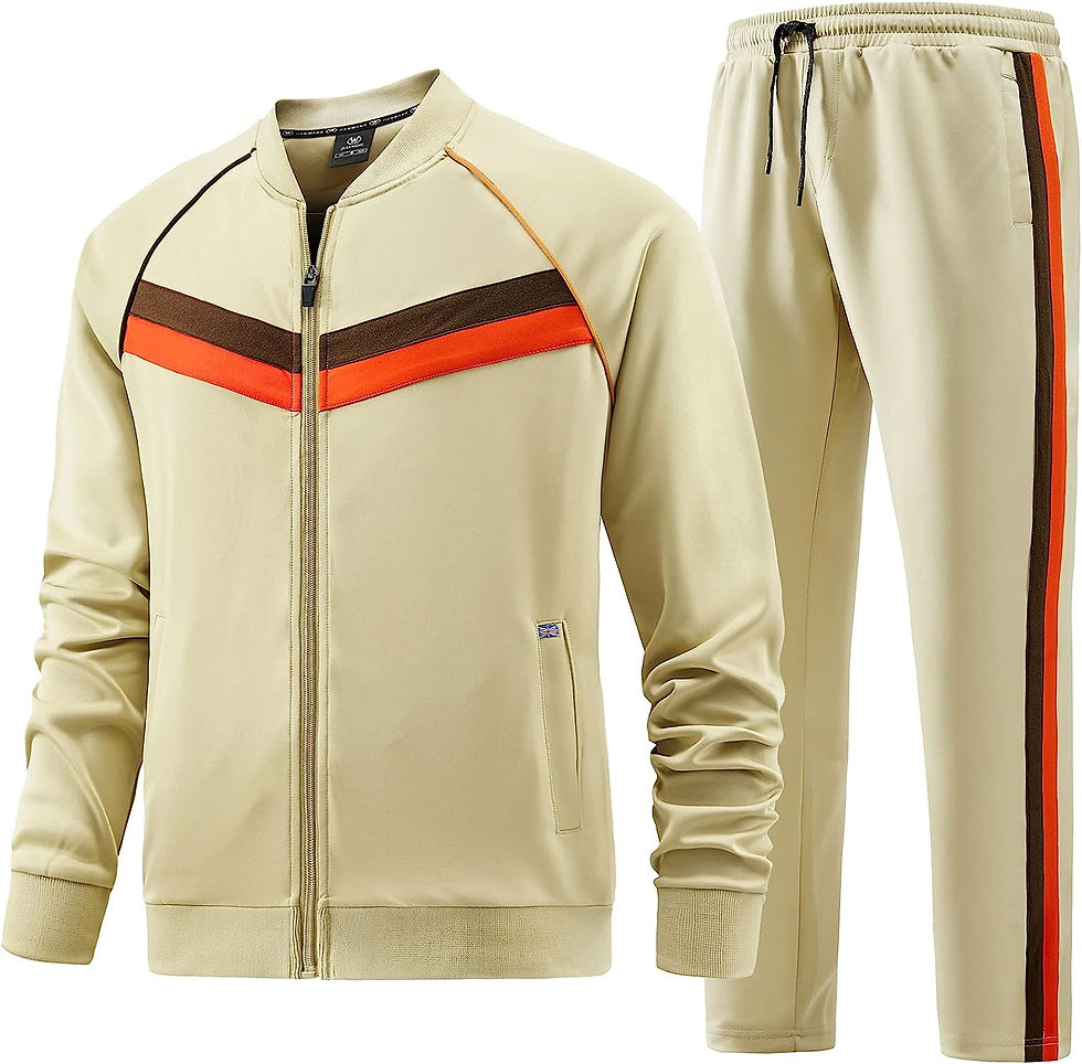 Thumbnail: Men's Casual Tracksuits Long Sleeve Jogging Suits Sweatsuit Sets Track Jackets 