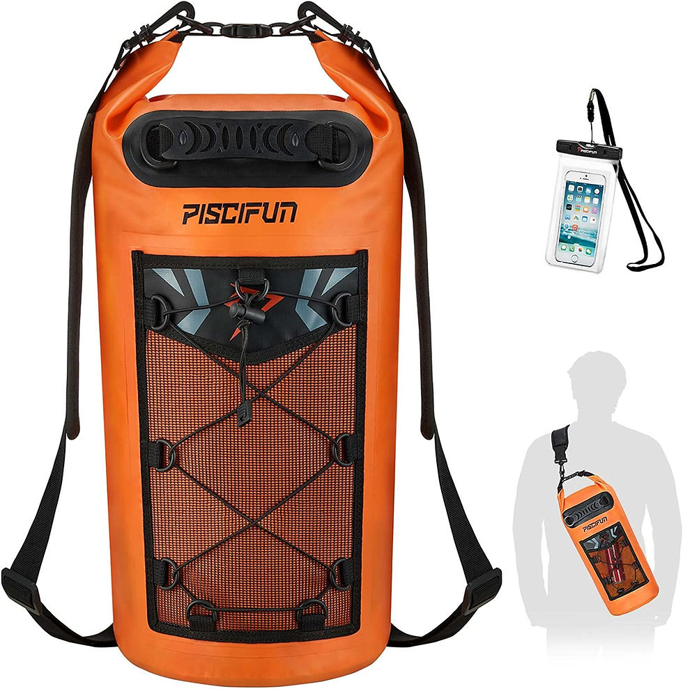 Thumbnail: Piscifun Dry Bag, Waterproof Floating Backpack 5L/10L/20L/30L/40L, with Waterpr