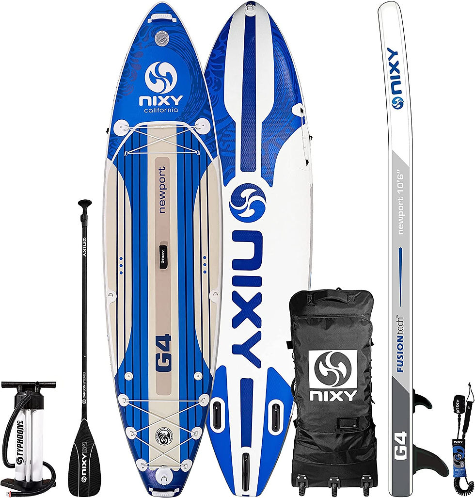 Thumbnail: NIXY Newport Inflatable Stand Up Paddle Board- Premium All Around SUP, Durable 