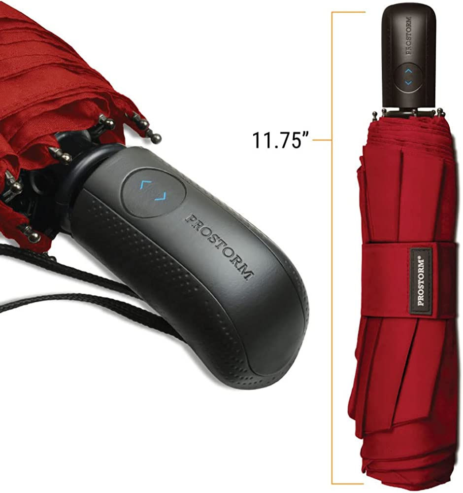 Thumbnail: PROSTORM Windproof Vented Travel Umbrella - Automatic Open & Close - Strong, Wi