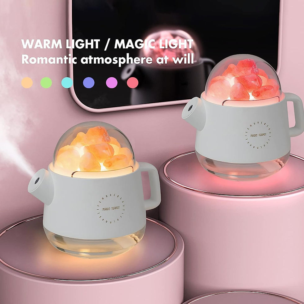 Thumbnail: Salt Lamp Humidifier,3-in-1 Cool Mist Humidifier & Aromatherapy Diffuser & Hima