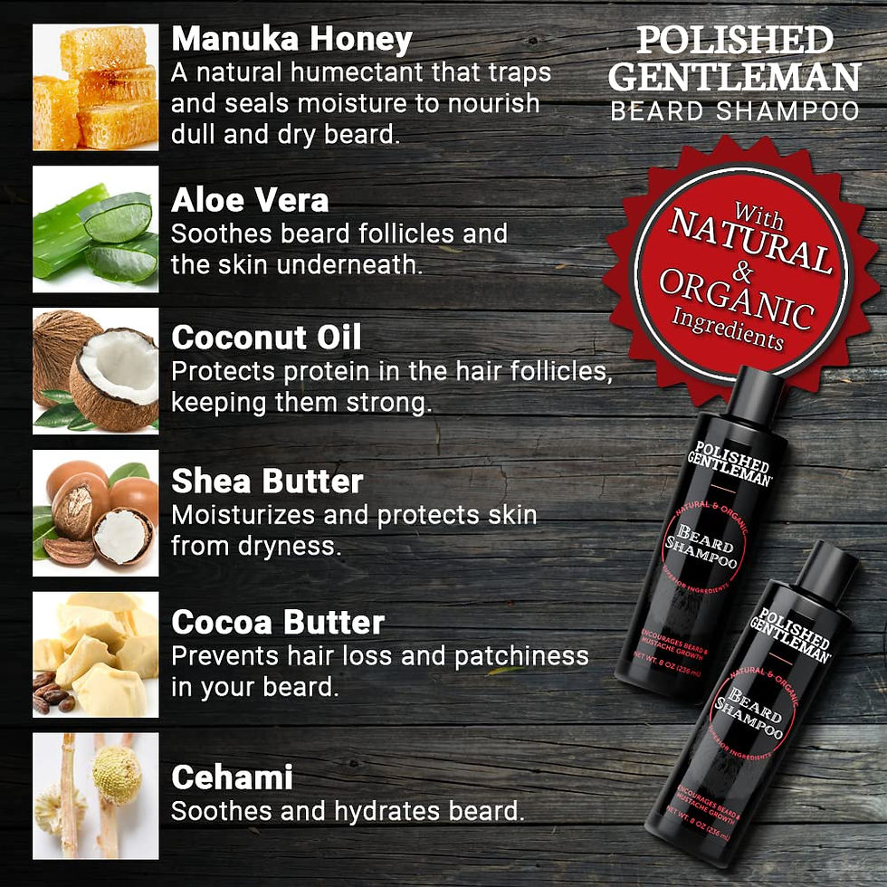 Thumbnail: Beard Shampoo and Conditioner for Beard Growth - Beard Wash and Beard Condition