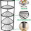Thumbnail: 5-Tier Kitchen Corner Shelf Rack, Free Standing Pot Rack for Organizer Stainles