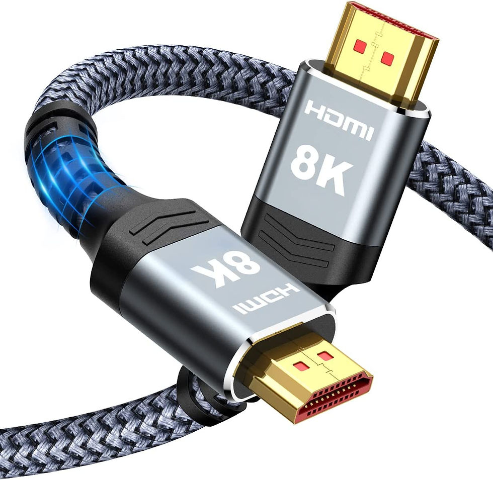 Thumbnail: Highwings 8K HDMI Cable 2.1 48Gbps 6.6FT/2M, High Speed HDMI Braided Cord-4K@12